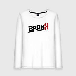 Лонгслив хлопковый женский USA Bronx, цвет: белый