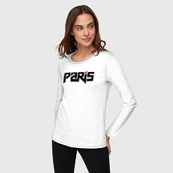 Лонгслив хлопковый женский City Paris, цвет: белый — фото 2