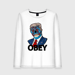 Женский лонгслив Trump obey
