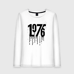 Лонгслив хлопковый женский Капающий 1976, цвет: белый