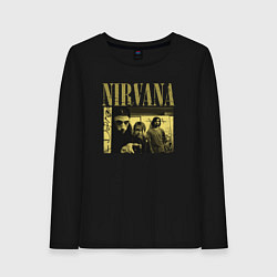 Женский лонгслив Nirvana foto band