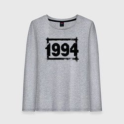 Лонгслив хлопковый женский 1994 год в стиле ретро, цвет: меланж