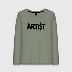 Женский лонгслив Художник в стиле граффити