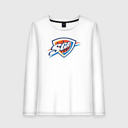 Лонгслив хлопковый женский SGA Oklahoma, цвет: белый