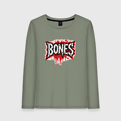 Женский лонгслив Логотип Bones