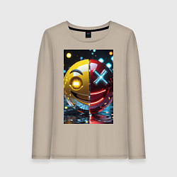 Женский лонгслив Смайлик твоего переменного настроения