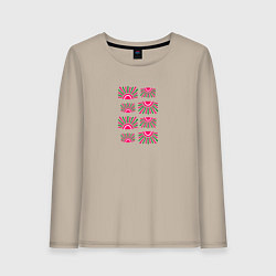 Женский лонгслив Солнце на закате - абстракция