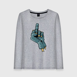 Женский лонгслив Zombie fuck