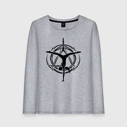 Женский лонгслив Орнамент гимнастика