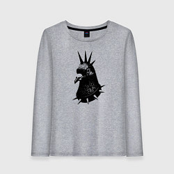 Женский лонгслив Панк голубь