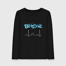 Лонгслив хлопковый женский BikeBeat, цвет: черный