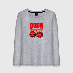 Женский лонгслив Doom кака демон