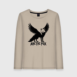 Женский лонгслив Арктический лис-феникс
