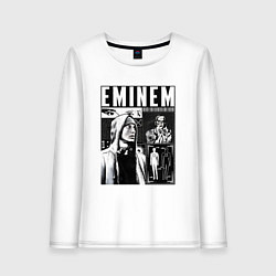 Лонгслив хлопковый женский Eminem y2k, цвет: белый
