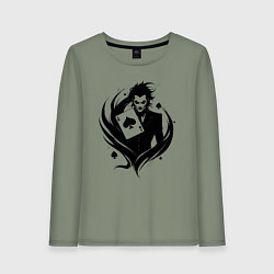 Женский лонгслив Аниме джокер и туз пик