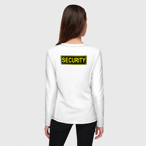 Женский лонгслив Security охрана / Белый – фото 4
