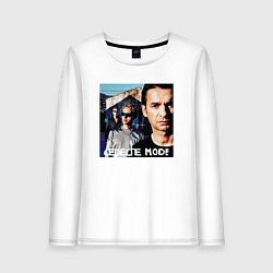 Лонгслив хлопковый женский Depeche Mode Exciter Tour, цвет: белый