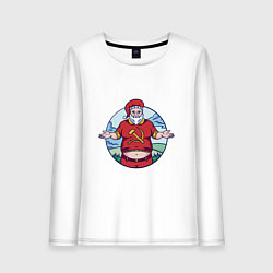 Женский лонгслив Советский Санта