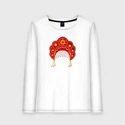 Женский лонгслив Старинный русский головной убор кокошник