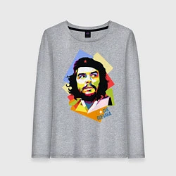 Лонгслив хлопковый женский Che Guevara Art, цвет: меланж