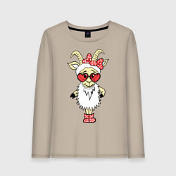 Женский лонгслив Козочка