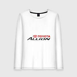 Лонгслив хлопковый женский Toyota Allion, цвет: белый
