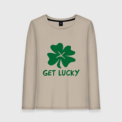 Женский лонгслив Get lucky