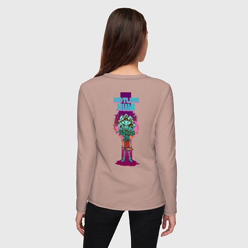 Женский лонгслив HM: Hooking Over People? / Пыльно-розовый – фото 4