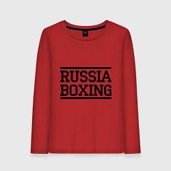 Женский лонгслив Russia boxing