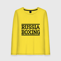 Женский лонгслив Russia boxing