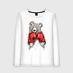 Женский лонгслив Bear Boxing
