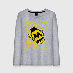 Лонгслив хлопковый женский It's me Freddy, цвет: меланж