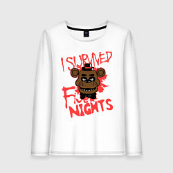 Женский лонгслив I Survived Five Night