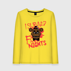 Женский лонгслив I Survived Five Night