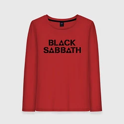 Лонгслив хлопковый женский Black Sabbath, цвет: красный