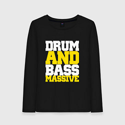 Женский лонгслив DRUM AND BASS MASSIVE