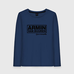 Лонгслив хлопковый женский Armin van Buuren, цвет: тёмно-синий