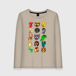 Женский лонгслив Hotline Miami Masks