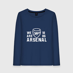 Лонгслив хлопковый женский We are Arsenal 1886, цвет: тёмно-синий