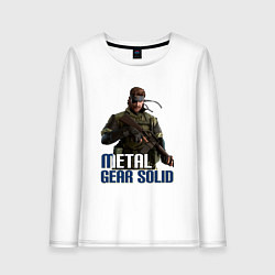 Лонгслив хлопковый женский Metal Gear Solid, цвет: белый