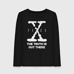 Лонгслив хлопковый женский X-Files: Truth is out there, цвет: черный