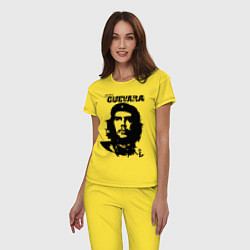 Пижама хлопковая женская Che Guevara, цвет: желтый — фото 2