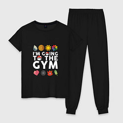 Женская пижама Pokemon Im going to the gym (white)