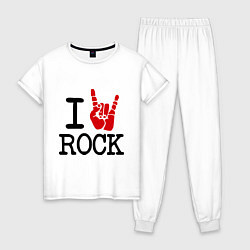 Женская пижама I love rock