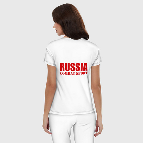 Женская пижама Боевое самбо России / Белый – фото 4