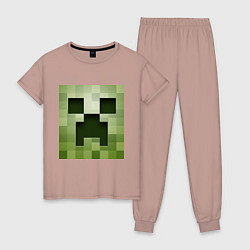 Женская пижама Мinecraft creeper