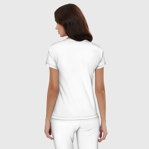 Женская пижама Стикеры / Белый – фото 4