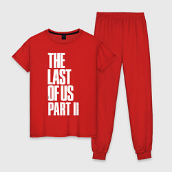 Пижама хлопковая женская The Last of Us: Part II, цвет: красный