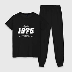 Пижама хлопковая женская Limited Edition 1975, цвет: черный