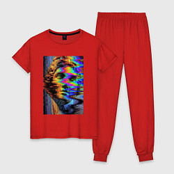 Пижама хлопковая женская VHS David, цвет: красный
